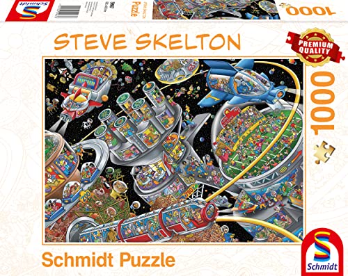 Schmidt Spiele 59967 Steve Skelton, Weltall-Kolonie, 1000 Teile Puzzle von Schmidt Spiele