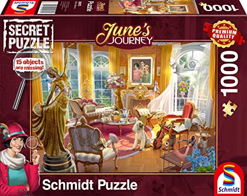 Schmidt Spiele 59975 Junes Journey, Salon des Orchideenanwesens, 1000 Teile Puzzle, Mehrfarbig, one Size von Schmidt Spiele