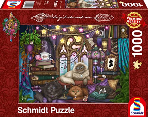 Schmidt Spiele 59990 Brigid Ashwood, Afternoon Tea mit Katzen, 1000 Teile Puzzle, Normal von Schmidt Spiele