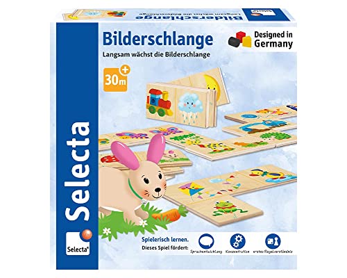 Schmidt Spiele 63024 Selecta, Bilderschlange, Legespiel aus Holz, 20 Teile Schmidt Spiele 63024 Selecta, Bilderschlange, Legespiel aus Holz, 20 Teile von Schmidt