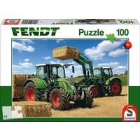Schmidt Spiele - 724 Vario, Fendt 716 Vario mit Frontlader Cargo 4x85, 100 Teile von Schmidt Spiele