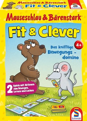 Schmidt Spiele 75059 Mauseschlau & Bärenstark, Fit & Clever, Kinderkartenspiel von Schmidt Spiele