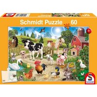Animal Club, Bauernhoftiere. Puzzle 60 Teile von Schmidt Spiele