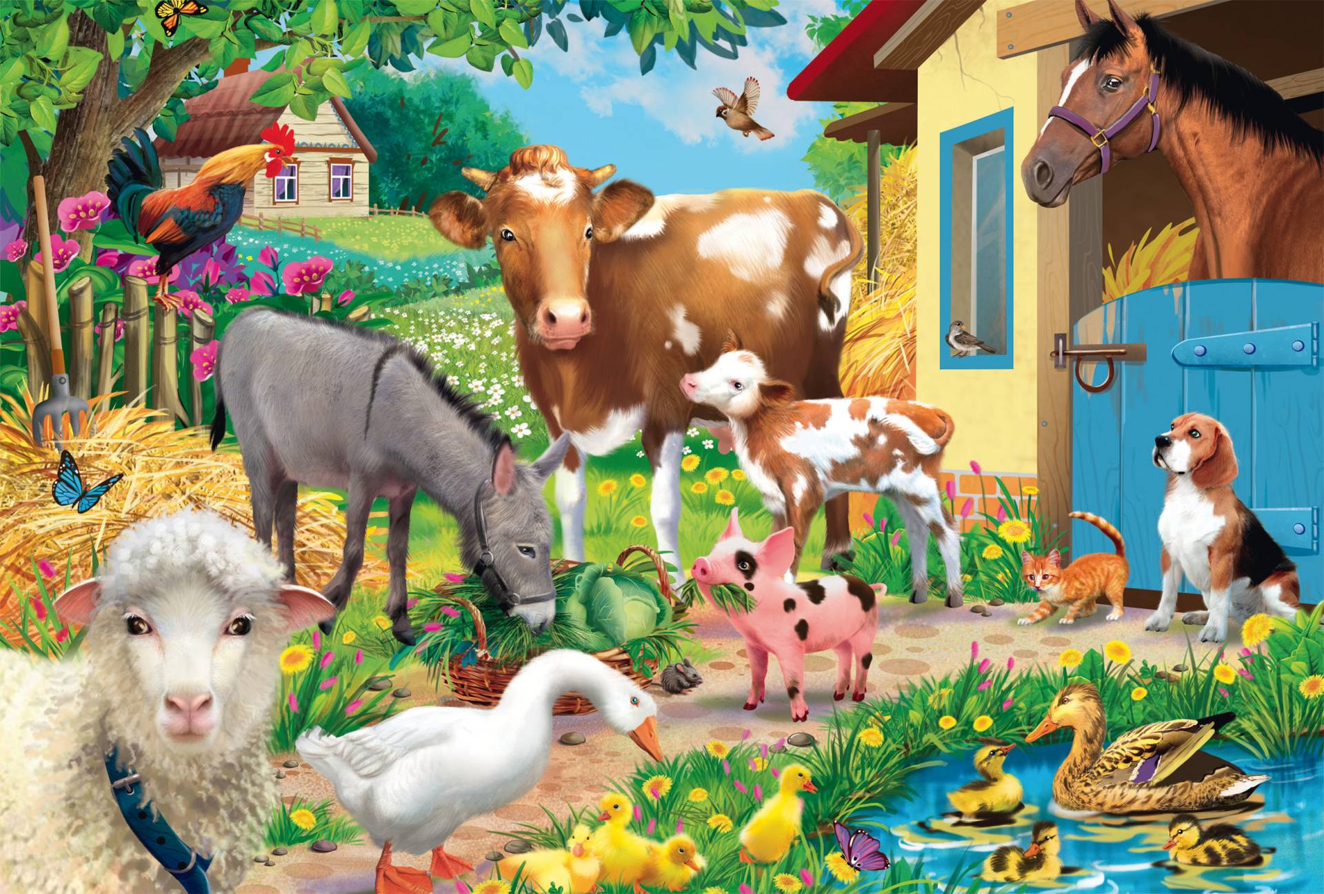 Schmidt Spiele Bauernhof-Tiere 60 Teile Puzzle Schmidt-Spiele-56574 von Schmidt Spiele