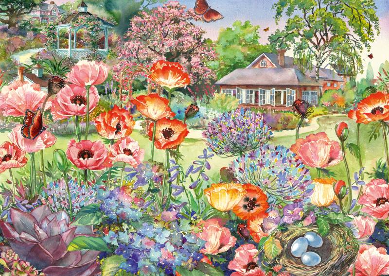 Schmidt Spiele Blühender Garten 1000 Teile Puzzle Schmidt-Spiele-58975 von Schmidt Spiele