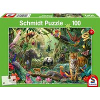 Schmidt Spiele - Bunte Tierwelt im Dschungel, 100 Teile von Schmidt Spiele