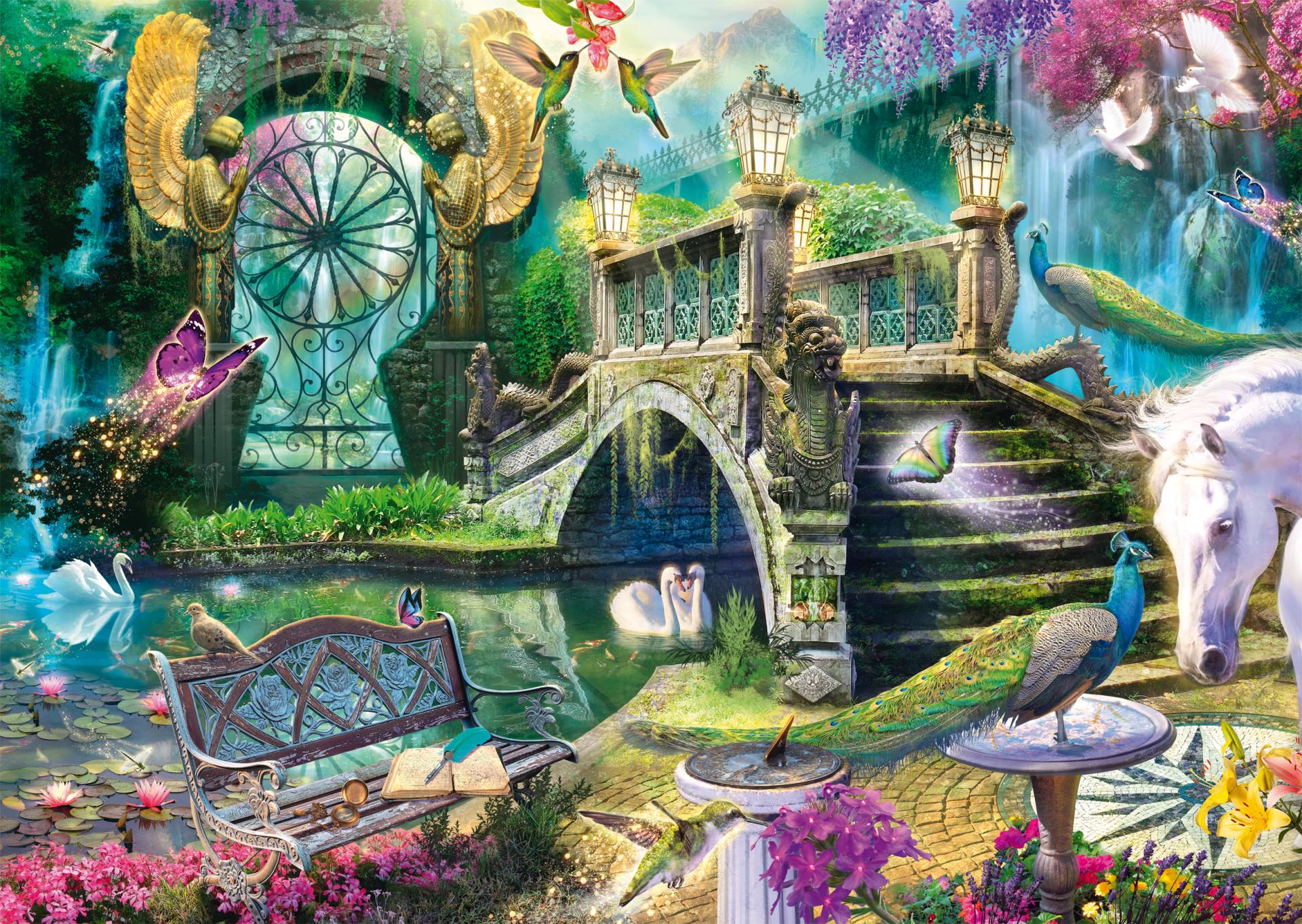 Schmidt Spiele Der Geheime Garten 1000 Teile Puzzle Schmidt-Spiele-58631 von Schmidt Spiele