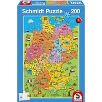 Schmidt Spiele - Deutschlandkarte mit Bildern, 200 Teile von Schmidt Spiele