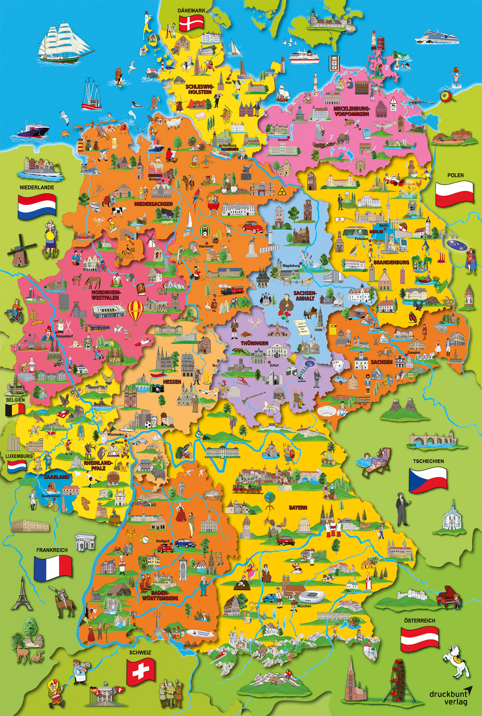 Schmidt Spiele Deutschlandkarte mit Bildern 200 Teile Puzzle Schmidt-Spiele-56312 Schmidt Spiele Deutschlandkarte mit Bildern 200 Teile Puzzle Schmidt-Spiele-56312 von Schmidt Spiele