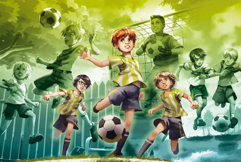 Schmidt Spiele Die Fussballbande, Am Ball bleiben 150 Teile Puzzle Schmidt-Spiele-56596 von Schmidt Spiele