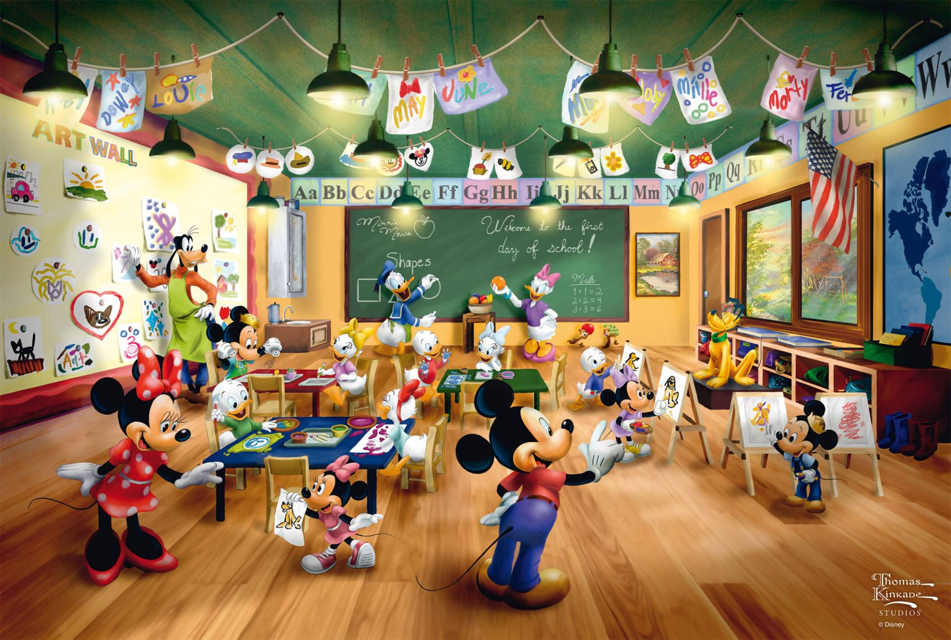Schmidt Spiele Disney, Mickey and Minnie, Schoolhouse 200 Teile Puzzle Schmidt-Spiele-56599 von Schmidt Spiele