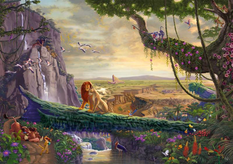 Schmidt Spiele Disney - König der Löwen - Zurück am Königsfelsen 6000 Teile Puzzle Schmidt-Spiele-57396 von Schmidt Spiele