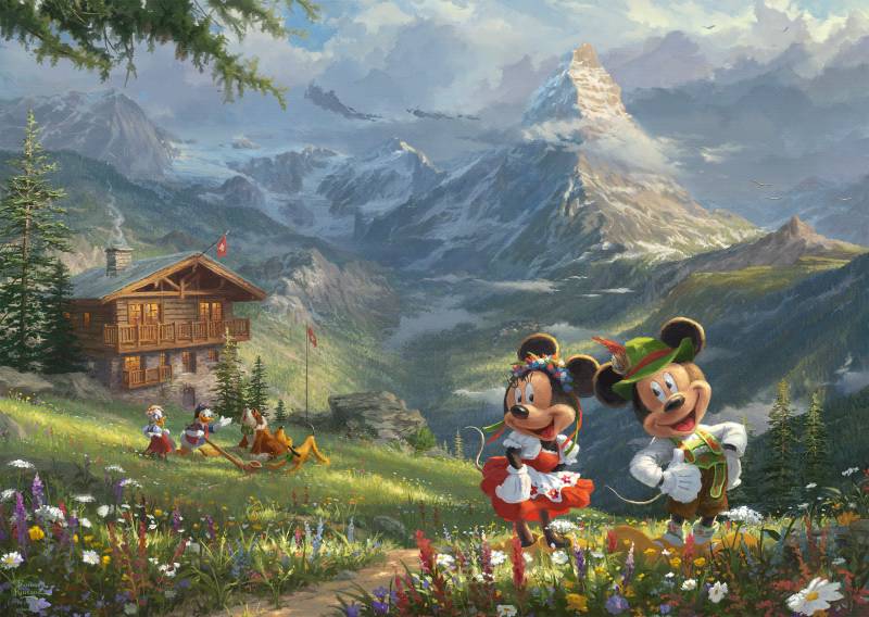 Schmidt Spiele Disney - Mickey und Minnie in den Alpen 1000 Teile Puzzle Schmidt-Spiele-59938 von Schmidt Spiele