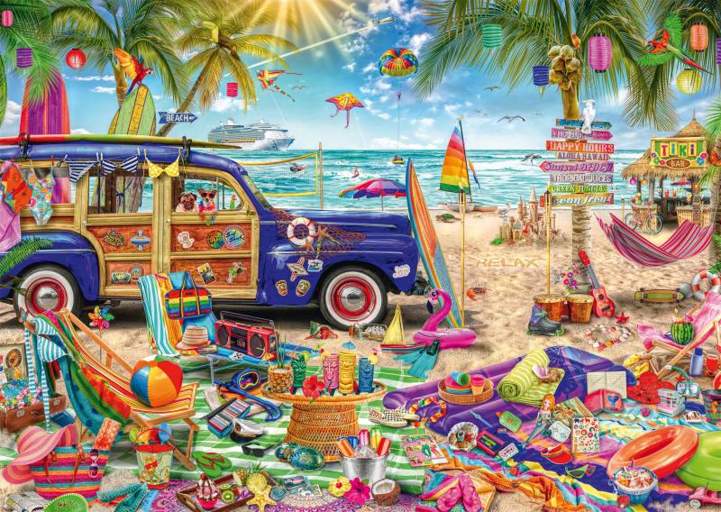 Schmidt Spiele Ein Farbenfroher Strand 1000 Teile Puzzle Schmidt-Spiele-59793 von Schmidt Spiele