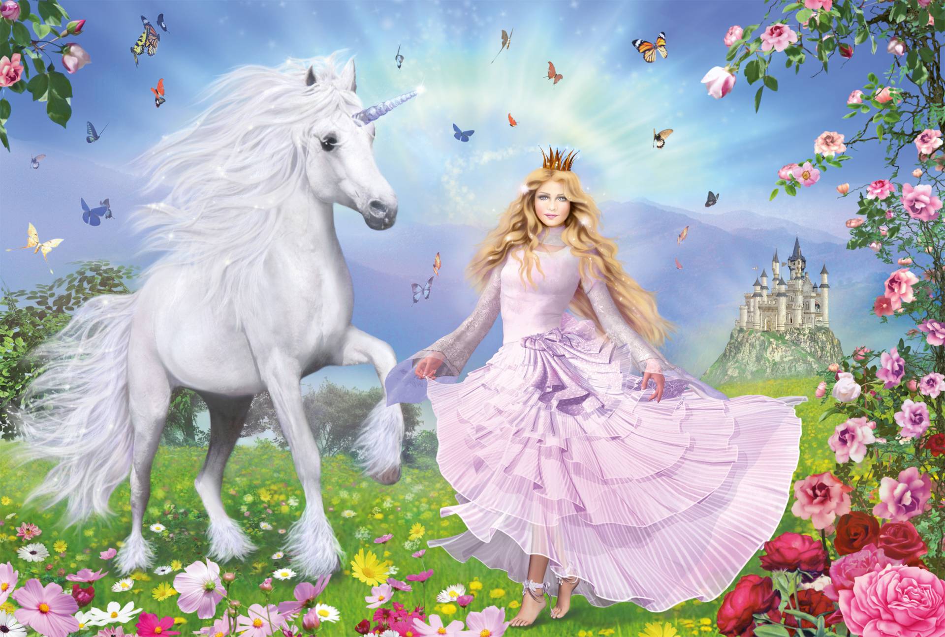 Schmidt Spiele Einhornprinzessin 100 Teile Puzzle Schmidt-Spiele-55565 von Schmidt Spiele
