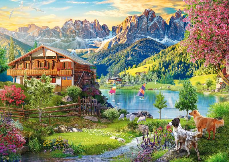 Schmidt Spiele Erholung in den Dolomiten 1000 Teile Puzzle Schmidt-Spiele-58886 von Schmidt Spiele