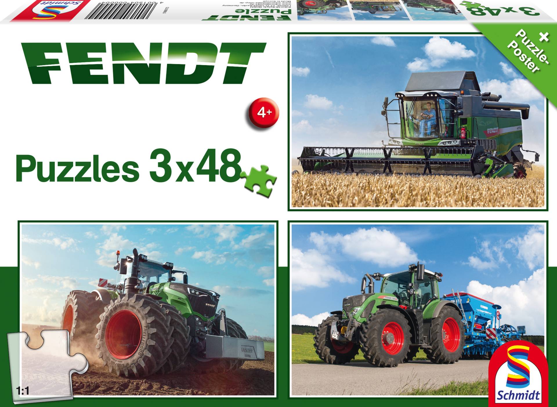 Schmidt Spiele Fendt 1050 Vario / 724 Vario / 6275L, 3x48 Teile 48 Teile Puzzle Schmidt-Spiele-56221 Schmidt Spiele Fendt 1050 Vario / 724 Vario / 6275L, 3x48 Teile 48 Teile Puzzle Schmidt-Spiele-56221 von Schmidt Spiele