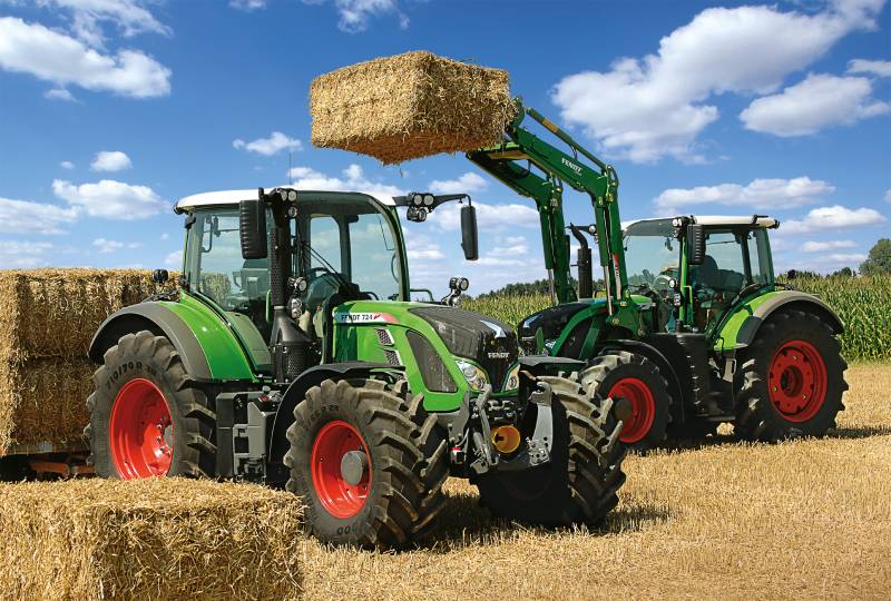 Schmidt Spiele Fendt Vario 724 und 716 mit Frontlader 100 Teile Puzzle Schmidt-Spiele-56256 von Schmidt Spiele