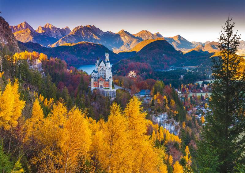 Schmidt Spiele Herbstliches Neuschwanstein 1000 Teile Puzzle Schmidt-Spiele-57390 von Schmidt Spiele