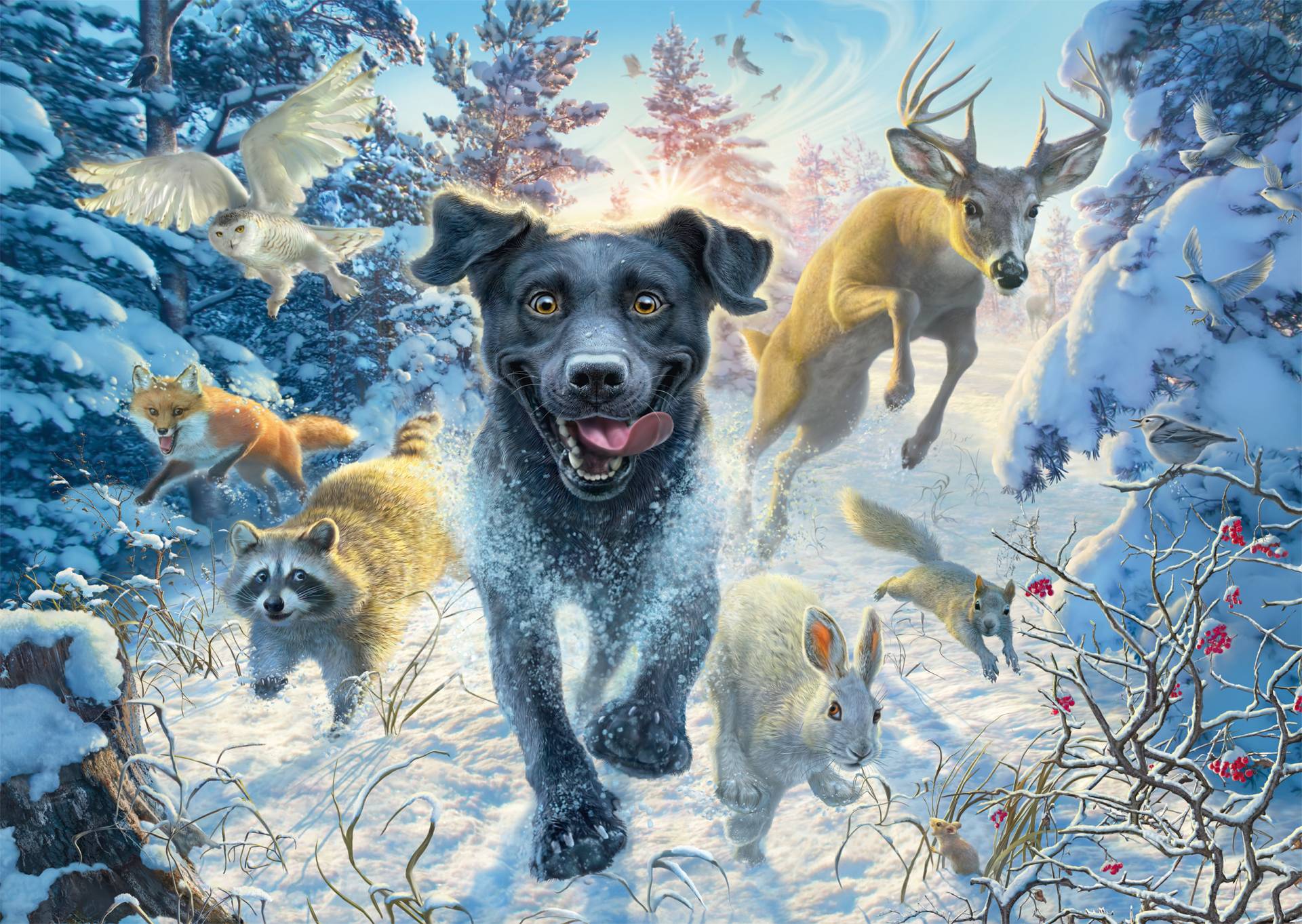 Schmidt Spiele Hundeliebe, Schwarzer Labrador Im Schnee 1000 Teile Puzzle Schmidt-Spiele-58558 Schmidt Spiele Hundeliebe, Schwarzer Labrador Im Schnee 1000 Teile Puzzle Schmidt-Spiele-58558 von Schmidt Spiele