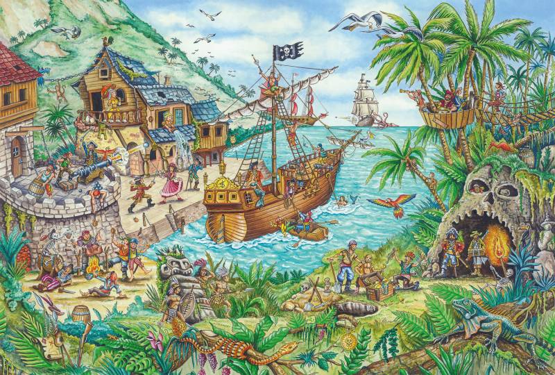 Schmidt Spiele In der Piratenbucht 100 Teile Puzzle Schmidt-Spiele-56330 von Schmidt Spiele
