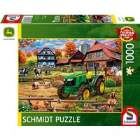 Schmidt Spiele - John Deere: Bauernhof mit Traktor 5050E, 1.000 Teile von Schmidt Spiele