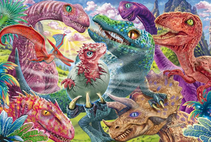 Schmidt Spiele Kleine Dinos, große Abenteuer 100 Teile Puzzle Schmidt-Spiele-56527 von Schmidt Spiele