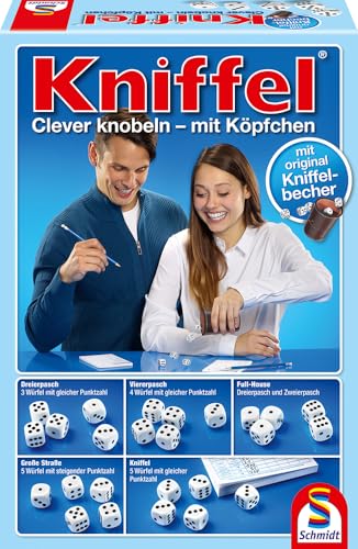 Schmidt Spiele Kniffel mit Lederwuerfelbecher 49030 von Schmidt Spiele