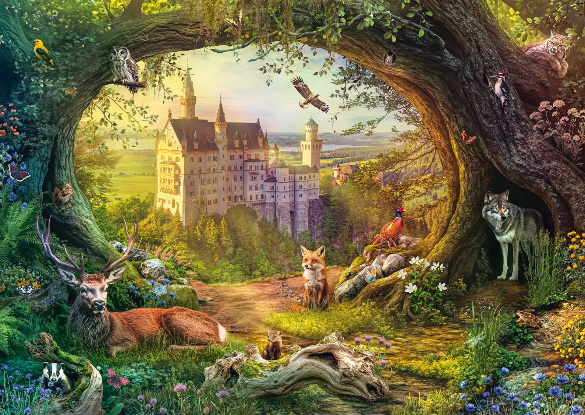 Schmidt Spiele Märchenschloss im Waldzauber 1000 Teile Puzzle Schmidt-Spiele-58878 von Schmidt Spiele