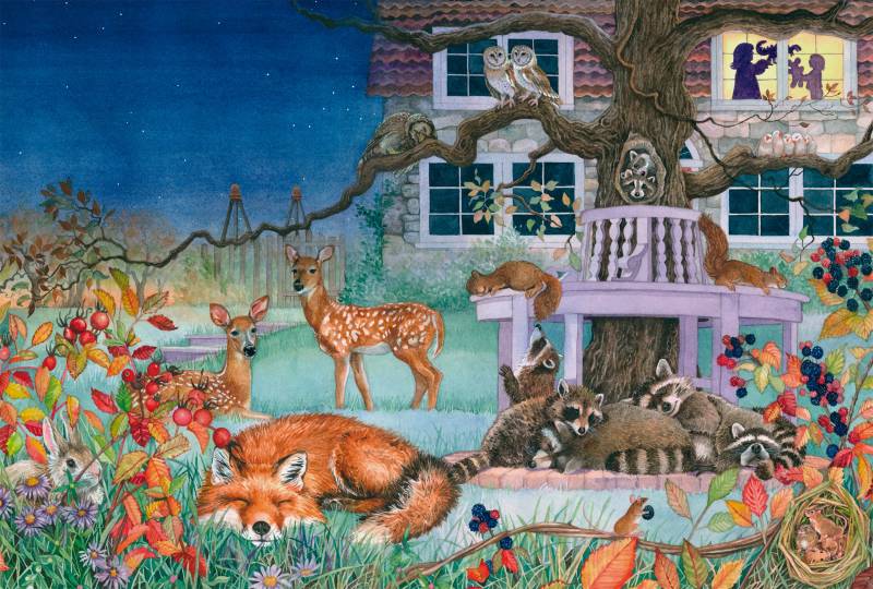 Schmidt Spiele Nächtlicher Tierbesuch 100 Teile Puzzle Schmidt-Spiele-56575 von Schmidt Spiele