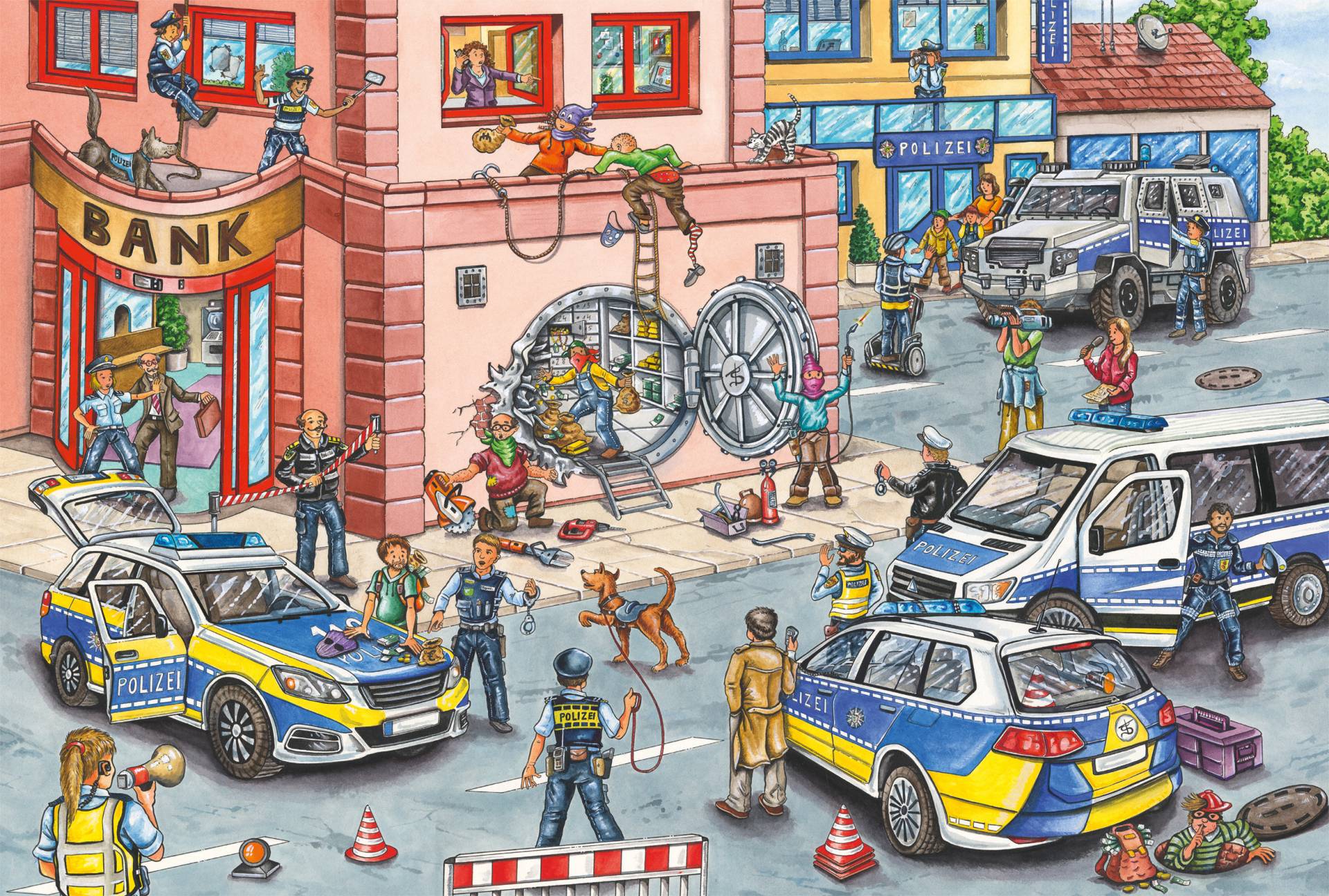 Schmidt Spiele Polizeieinsatz 100 Teile Puzzle Schmidt-Spiele-56450 von Schmidt Spiele