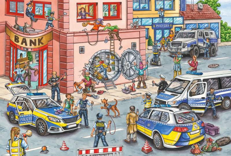 Schmidt Spiele Polizeieinsatz 100 Teile Puzzle Schmidt-Spiele-56450 von Schmidt Spiele