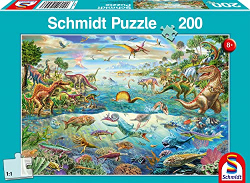 Schmidt Spiele 56253 Entdecke die Dinosaurier, 200 Teile Kinderpuzzle von Schmidt Spiele