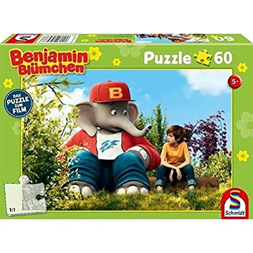 Schmidt Spiele Puzzle 56278 Blümchen, Kinderpuzzle zum Film, Benjamin und Otto, 60 Teile, bunt von Schmidt Spiele