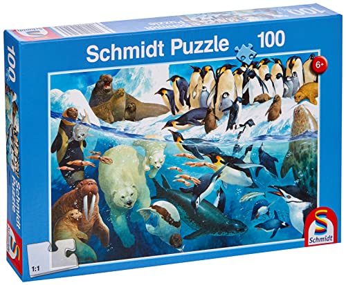 Schmidt Spiele Puzzle 56295 Kinderpuzzle, Tiere am Polarkreis, Mehrfarbig von Schmidt Spiele