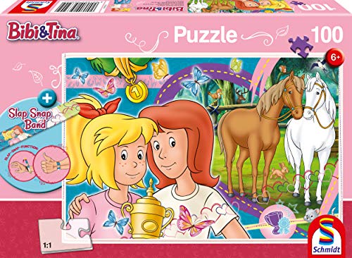 Schmidt Spiele Puzzle 56320 Bibi Blocksberg/Bibi & Tina, Pferdeglück, 100 Teile Kinderpuzzle, bunt von Schmidt Spiele