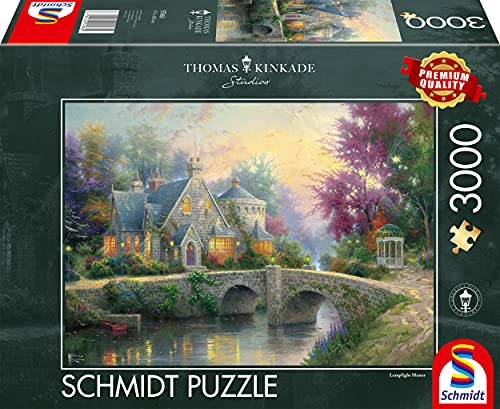 Schmidt Spiele Puzzle 57463 - Thomas Kinkade, Abendstimmung, 3000 Teile von Schmidt Spiele