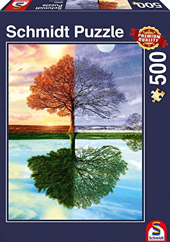 Schmidt Spiele 58223 Puzzle Jahreszeiten Baum, 500 Teile Puzzle von Schmidt Spiele