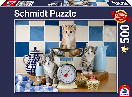 Schmidt Spiele Puzzle 58370 Katzen in der Küche, 500 Teile Puzzle, bunt von Schmidt Spiele