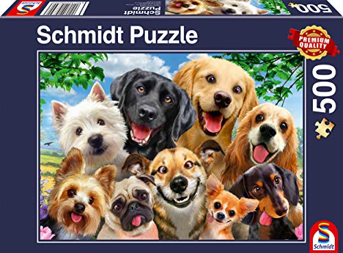 Schmidt Spiele 58390 Hunde Selfie, 500 Teile Puzzle von Schmidt Spiele