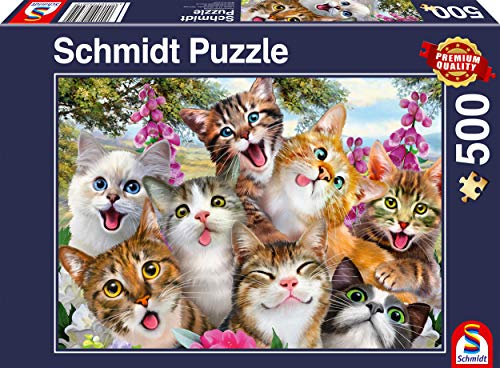 Schmidt Spiele 58391 Katzen-Selfie, 500 Teile Puzzle von Schmidt Spiele
