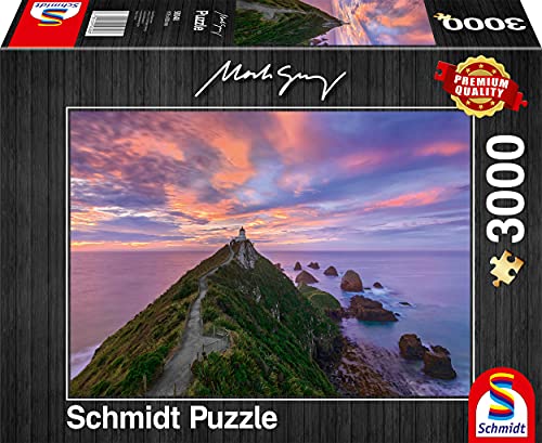 Schmidt Spiele 59348 Mark Grey, Nugget Point Lighthouse, The Catlins, South Island - New Zealand, 3000 Teile Puzzle von Schmidt Spiele