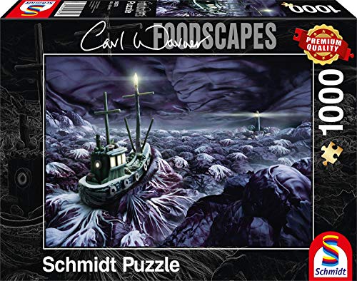 Schmidt Spiele Puzzle 59374 Puzzle 1.000 Teile, Carl Warner, Stürmische See, kulinarische Landschaft von Schmidt Spiele