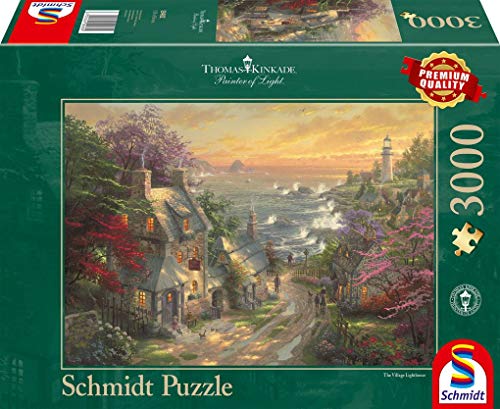Schmidt Spiele 59482 Thomas Kinkade, Dörfchen am Leuchtturm, 3000 Teile Puzzle von Schmidt Spiele