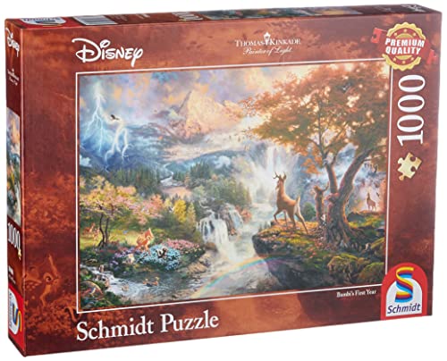 Schmidt Spiele 59486 Thomas Kinkade, Disney, Bambi, 1000 Teile Puzzle von Schmidt Spiele
