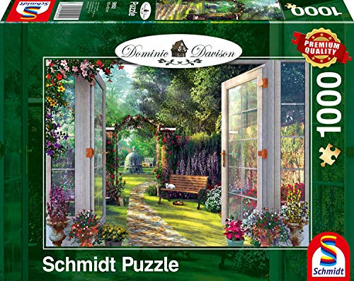 Schmidt Spiele Puzzle 59592 Dominic Davison, Blick in den Verwunschenen Garten, 1000 Teile von Schmidt Spiele