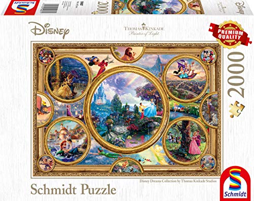 Schmidt Spiele 59607 Thomas Kinkade, Disney Dreams Collection, 2000 Teile Puzzle von Schmidt
