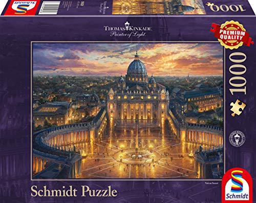 Schmidt Spiele 59628 Thomas Kinkade, Vatikan, 1000 Teile Puzzle, Bunt von Schmidt Spiele