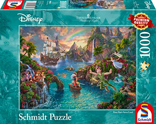Schmidt Spiele 59635 Thomas Kinkade, Disney, Peter Pan, 1000 Teile Puzzle von Schmidt Spiele