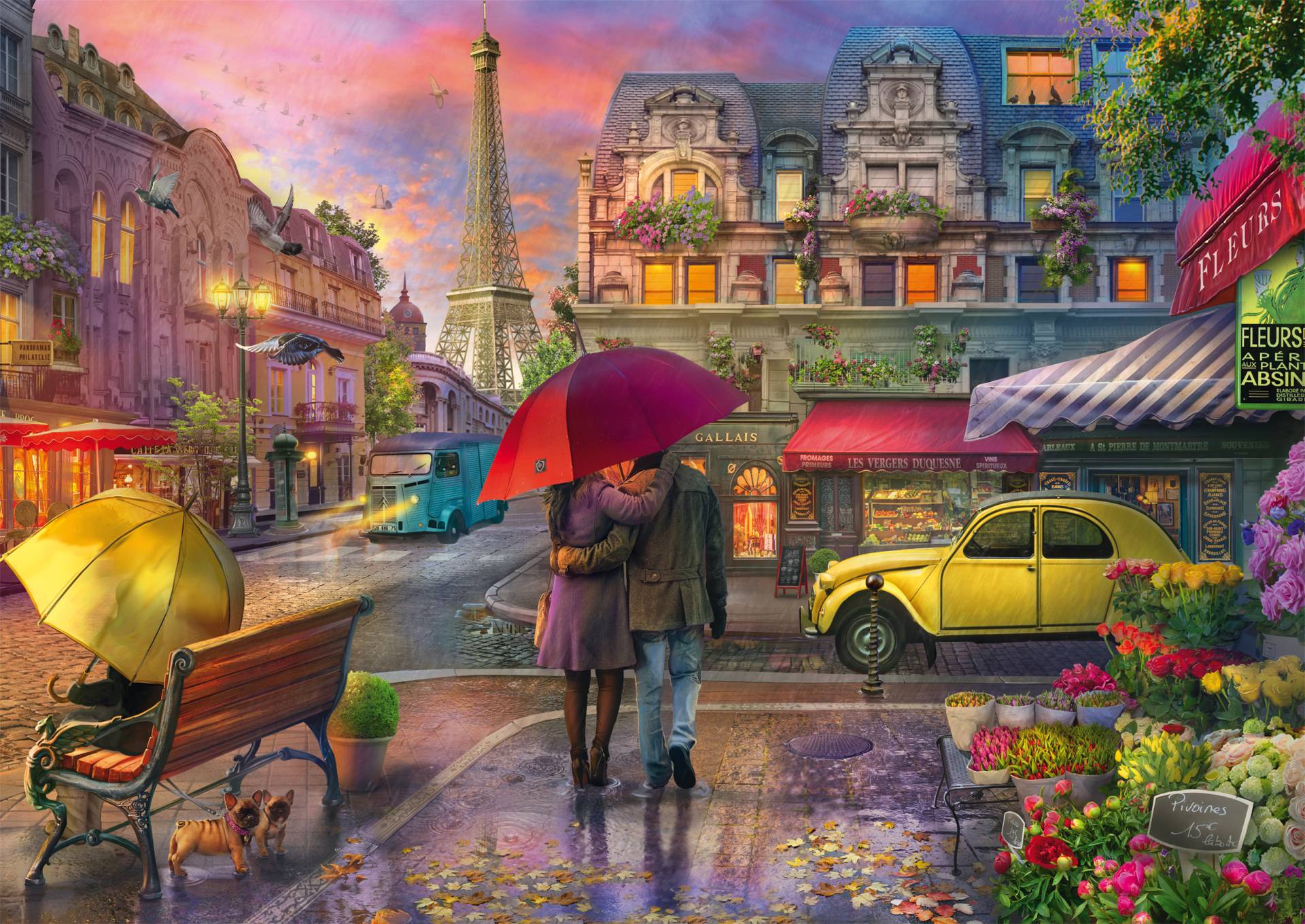 Schmidt Spiele Regenzauber in Paris 500 Teile Puzzle Schmidt-Spiele-59713 von Schmidt Spiele